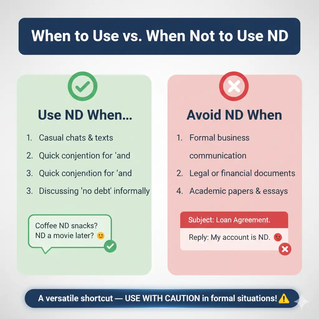 When to Use and When NOT to Use ND