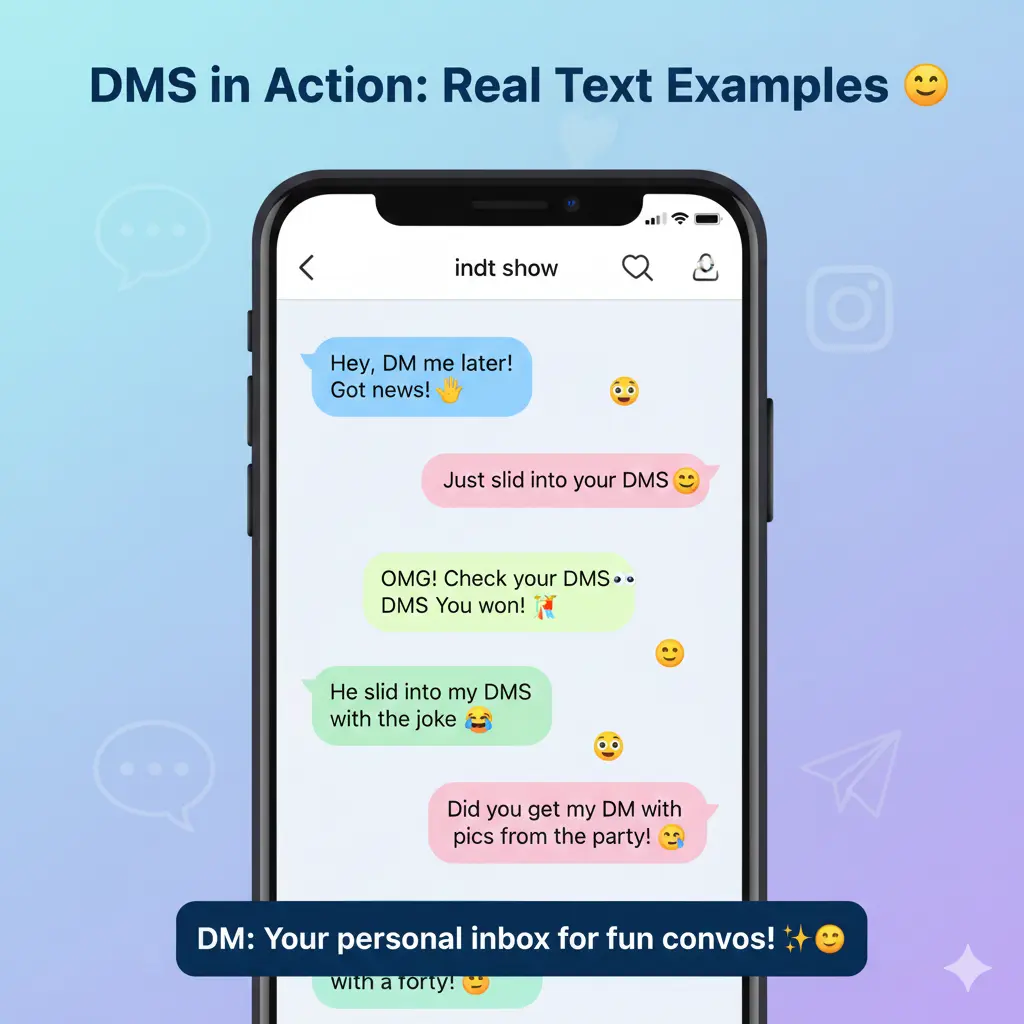 Examples of DM in Conversation