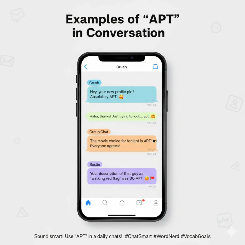 Examples of APT in Conversation