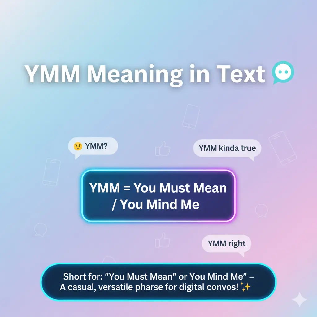 YMM Meaning in Text The Secret