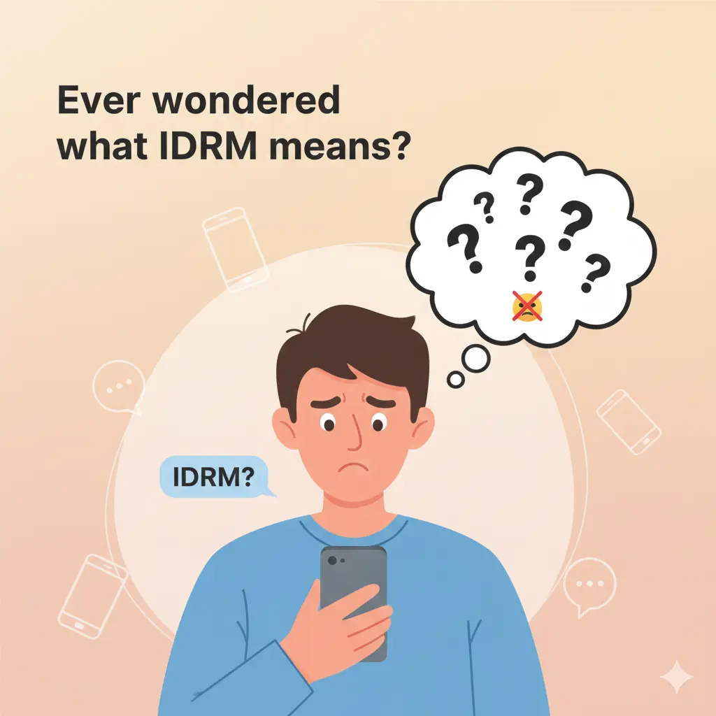 IDRM Meaning in Text How Guys and Girls Use 
