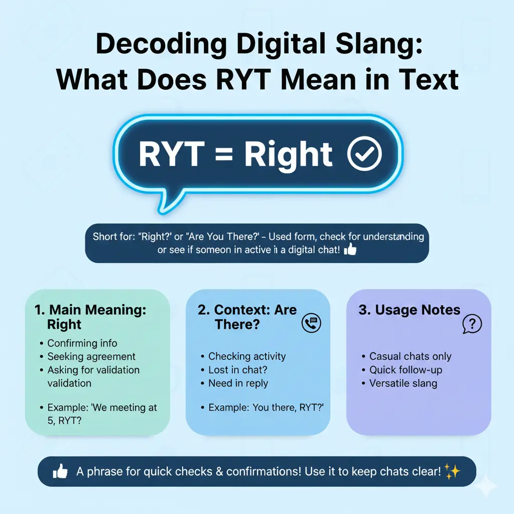 What Does RYT Mean in Text?