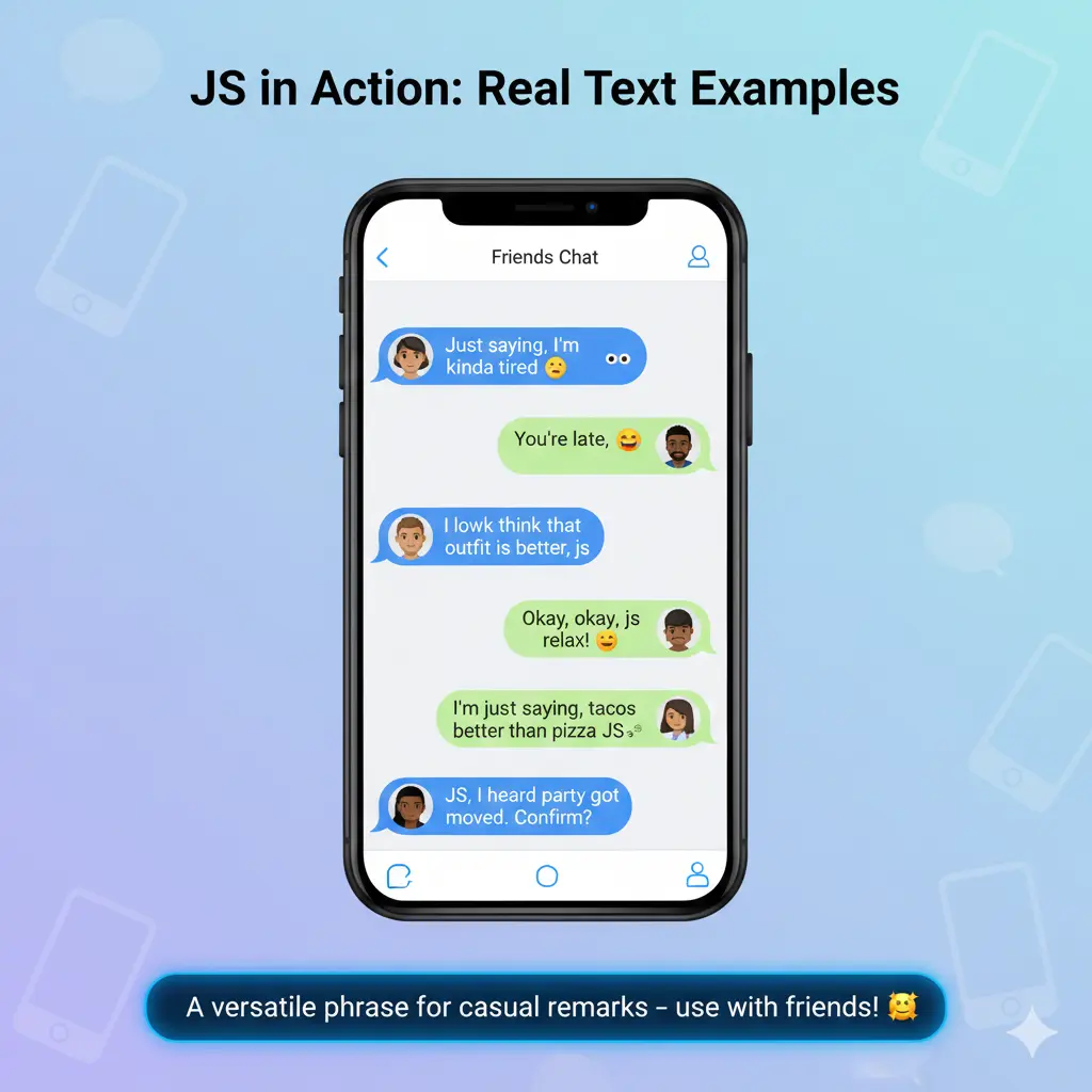 Examples of JS in Conversation