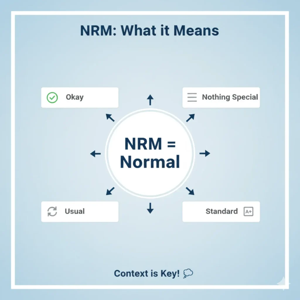 What Does NRM Mean in Text?