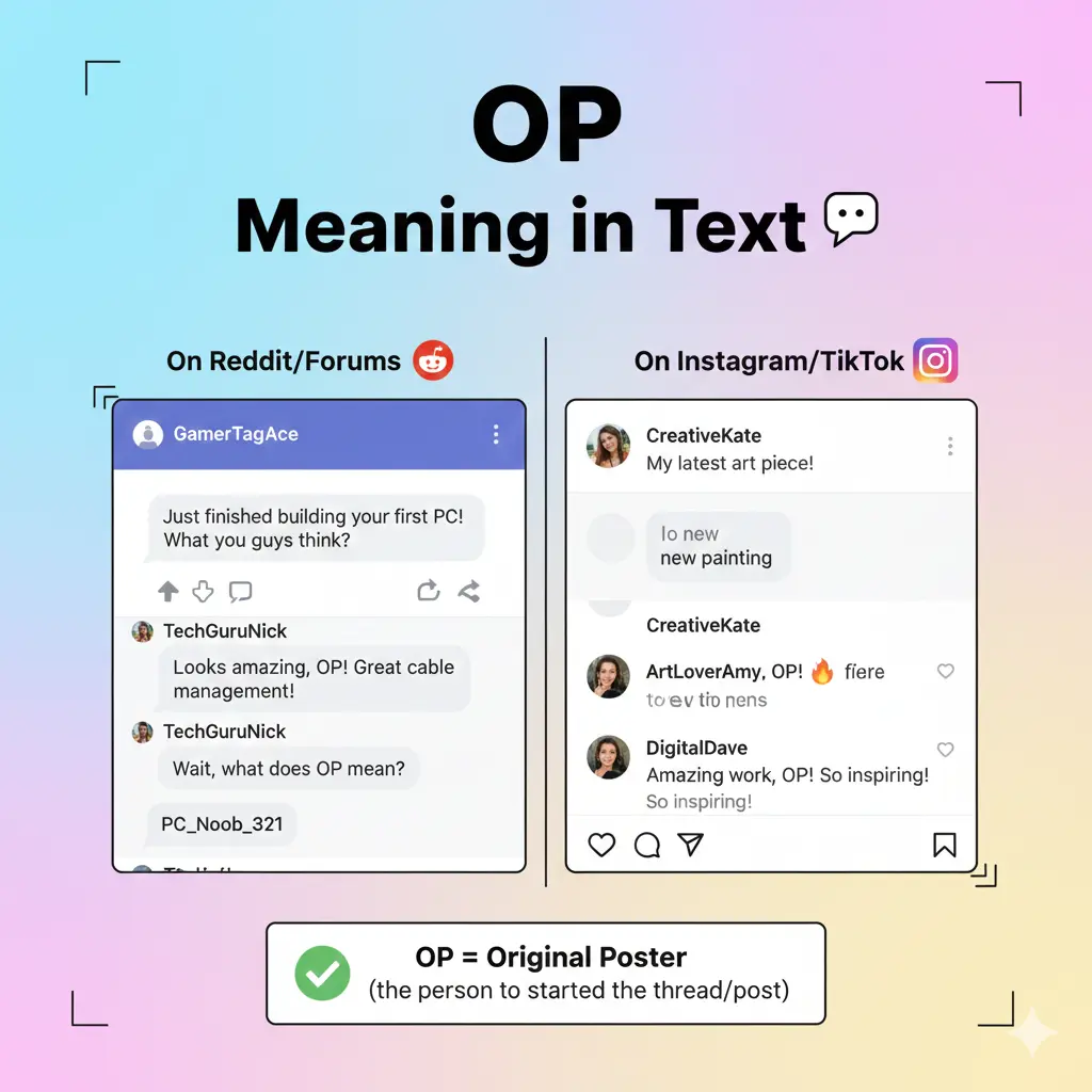 OP Meaning in Text