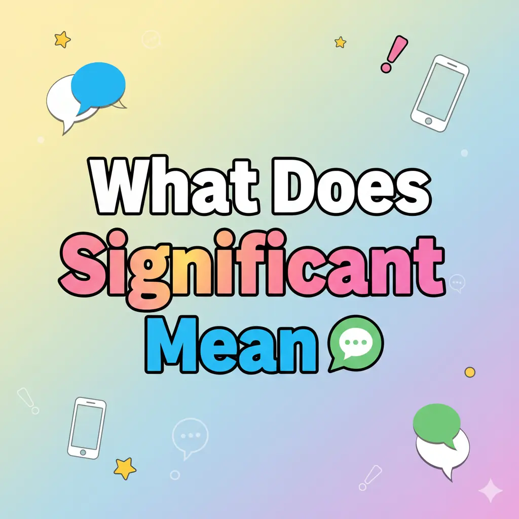 Significant Mean in Everyday