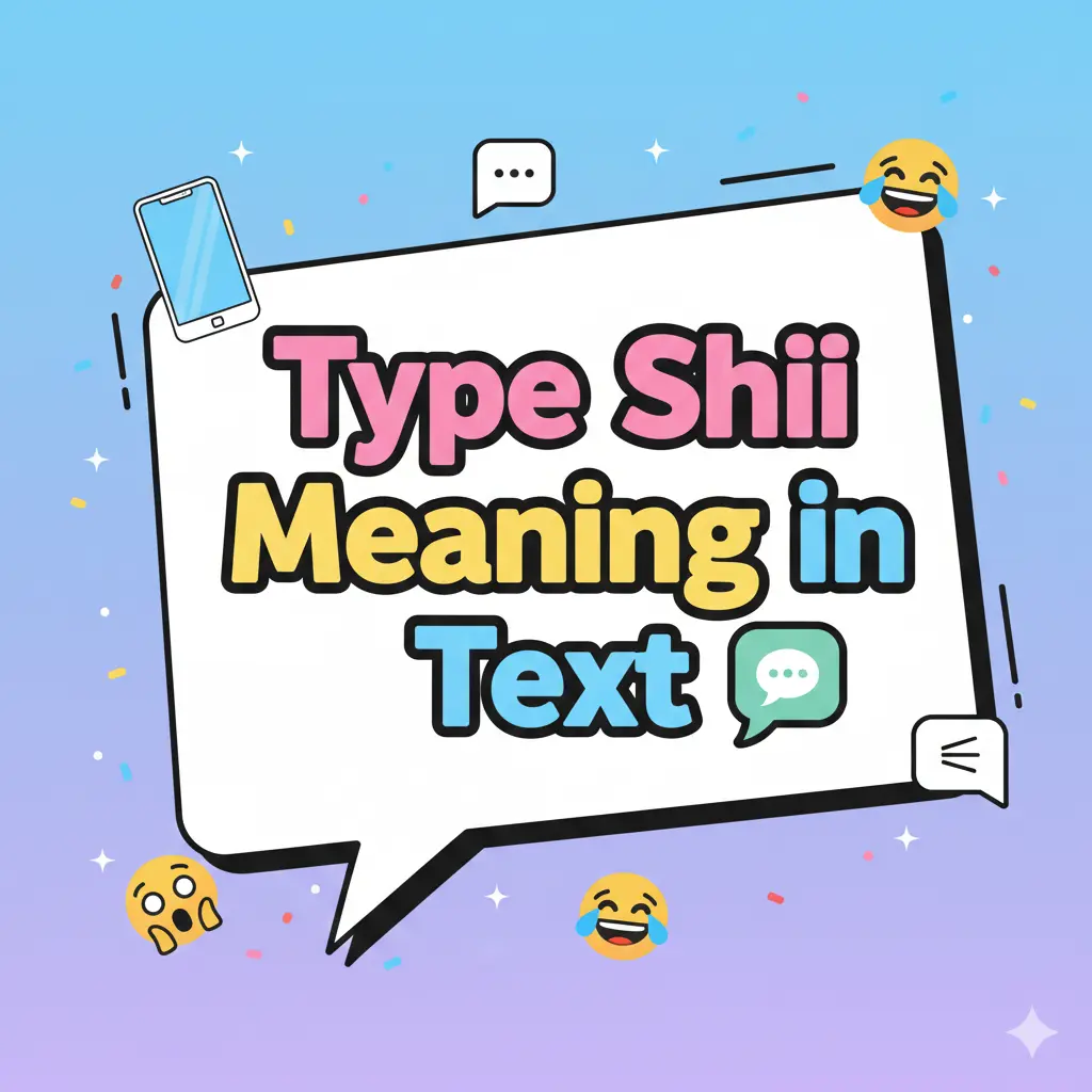 Type Shii Meaning in Text