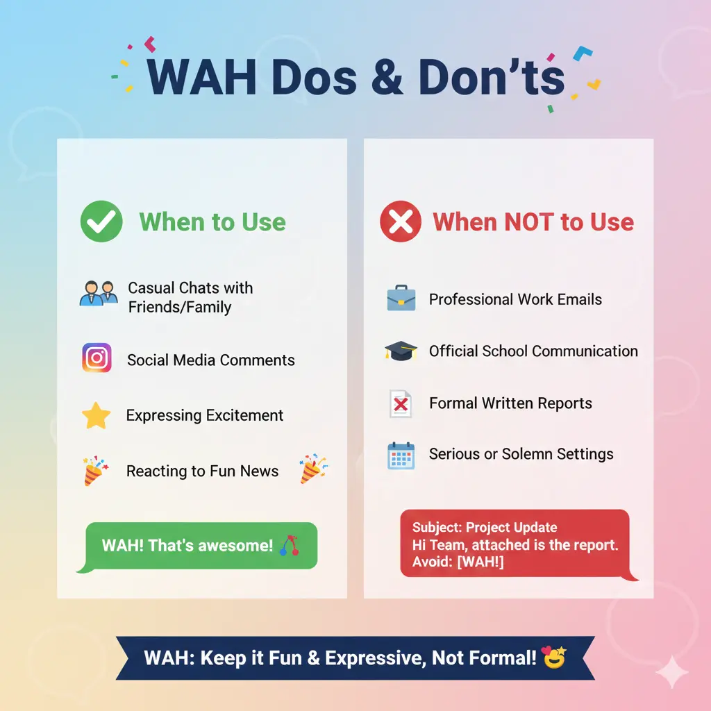 When to Use and When Not To Use Wah
