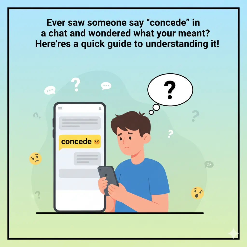 Concede Mean in Writing