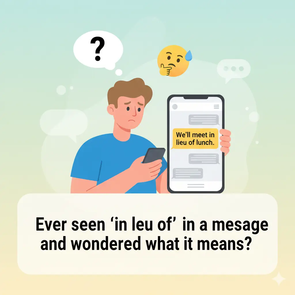 What Does In Lieu Of Mean