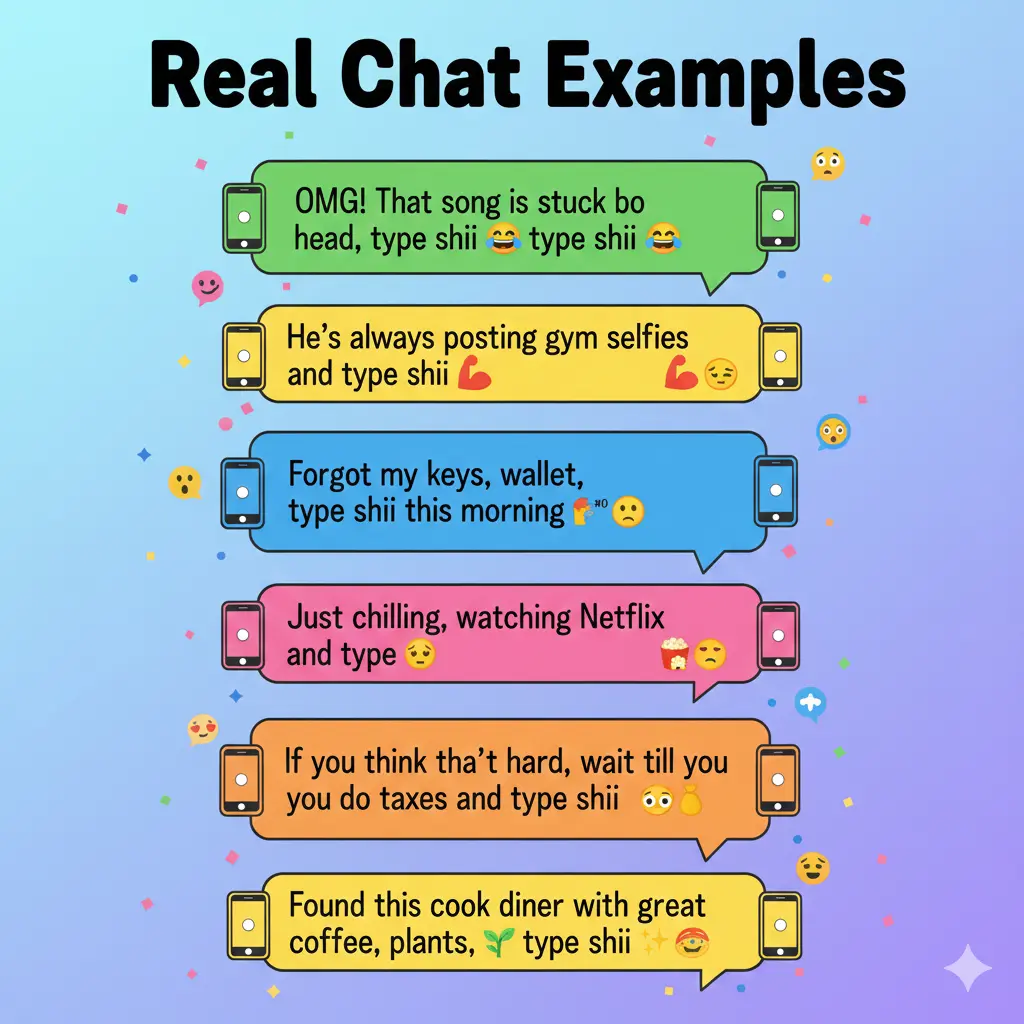 Examples of Type Shii in Conversation