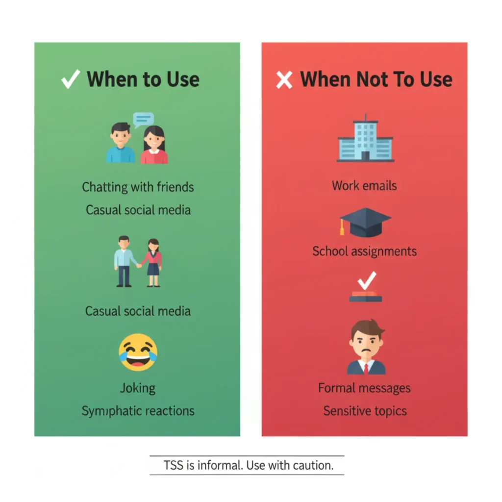 When to Use and When Not To Use TSS
