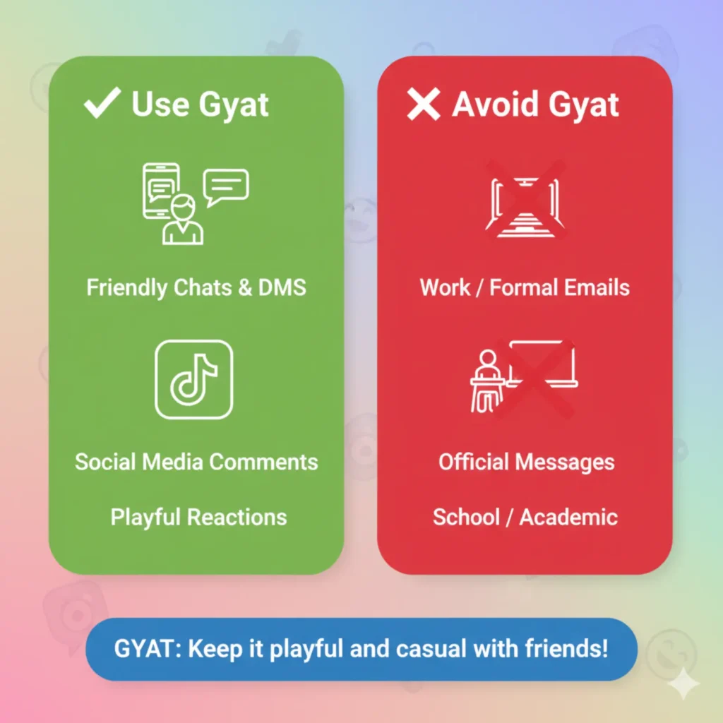 When to Use and When Not To Use Gyat