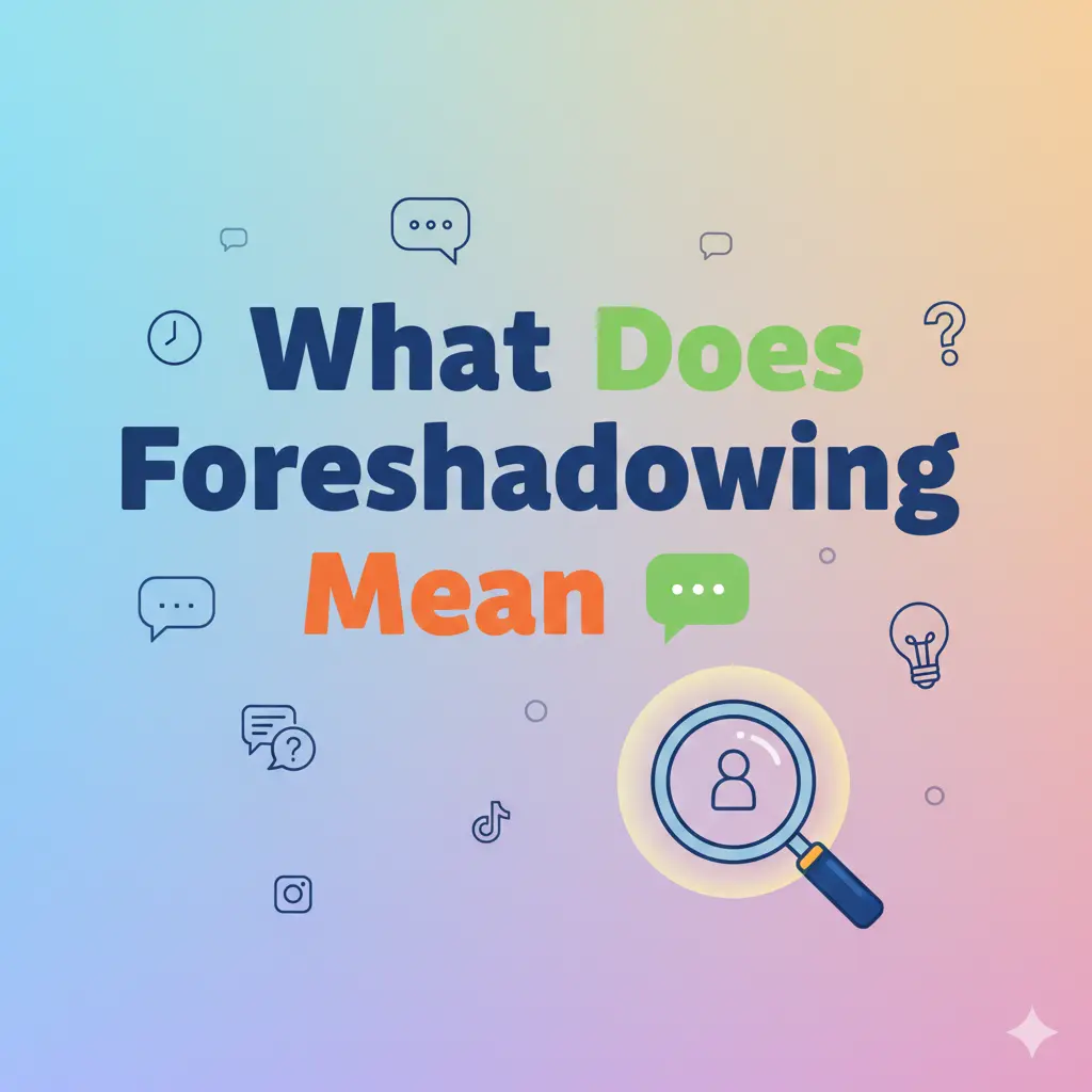 What Does Foreshadowing Mean