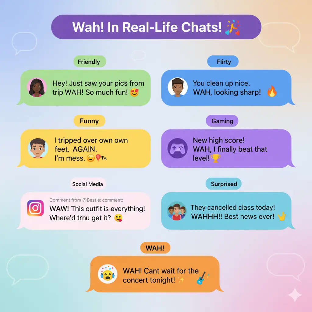 Examples of Wah in Conversation