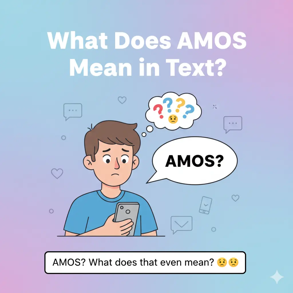 AMOS Mean in Text