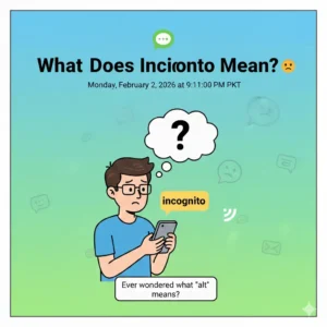 What Does Incognito Mean